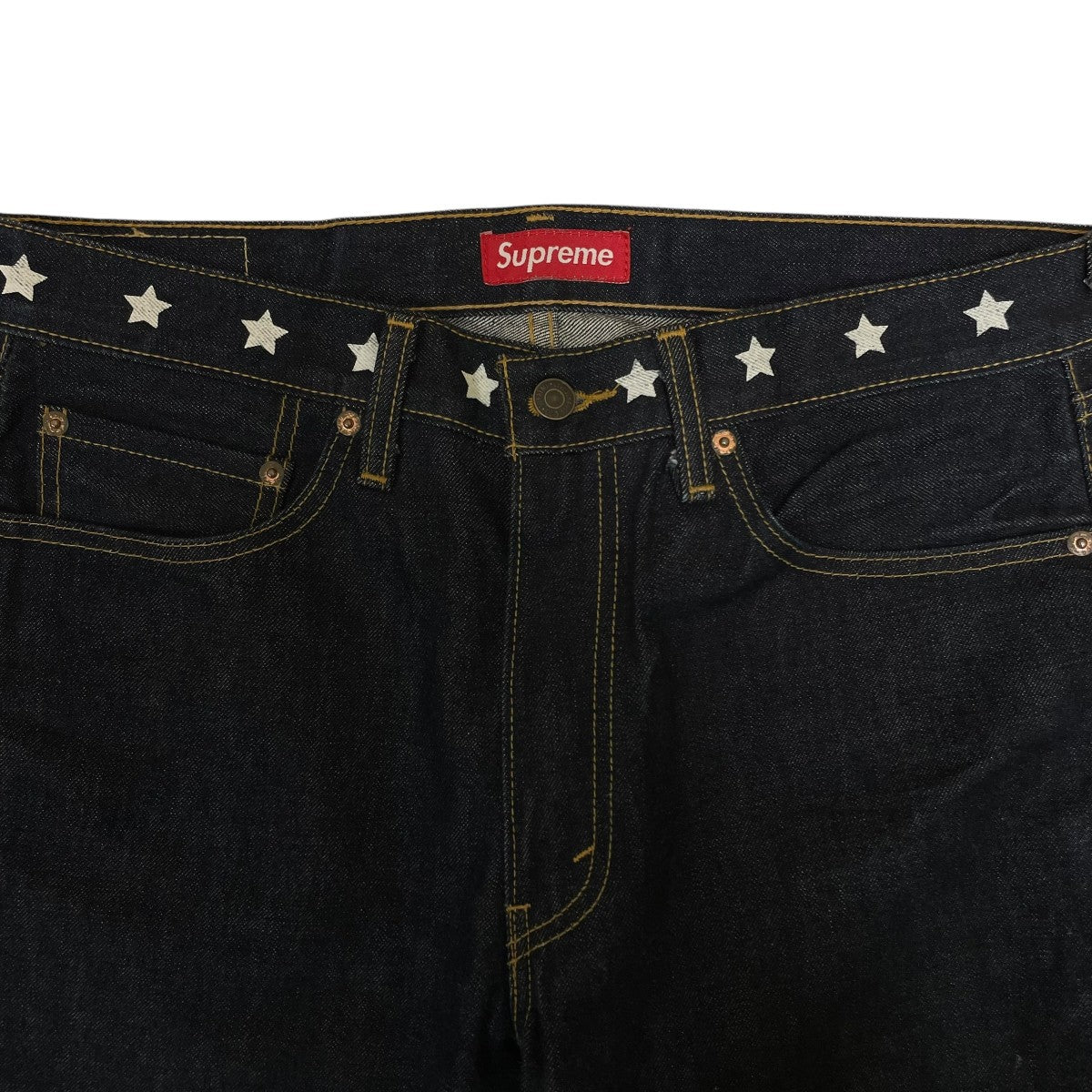 11AW505 Zip Fly Jean星 プリント デニムパンツ005050578