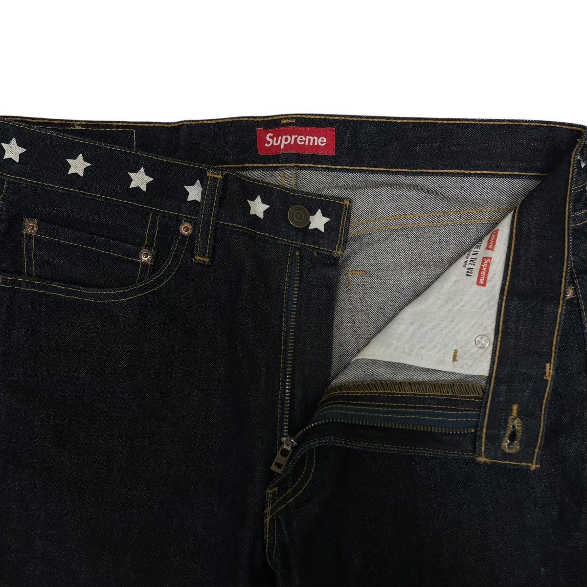 11AW505 Zip Fly Jean星 プリント デニムパンツ005050578