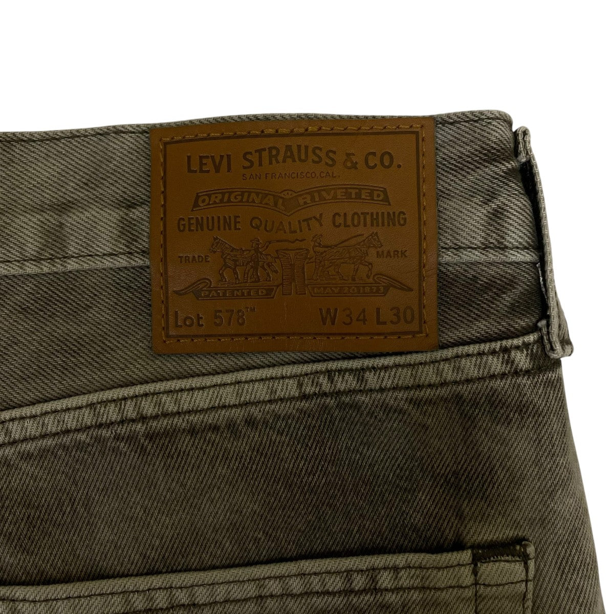 LEVI’S 578ダスト加工 ワイドデニムパンツ バギーパンツ コットンパンツA4750-0113 古着・中古-6枚目のアイテム画像