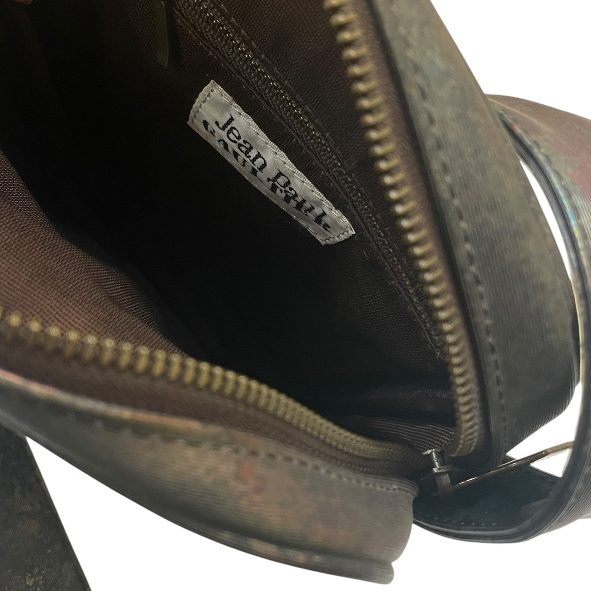 Jean Paul GAULTIER Vサイバーシリーズ転写プリント 玉虫色 ショルダーバッグ 古着・中古-6枚目のアイテム画像