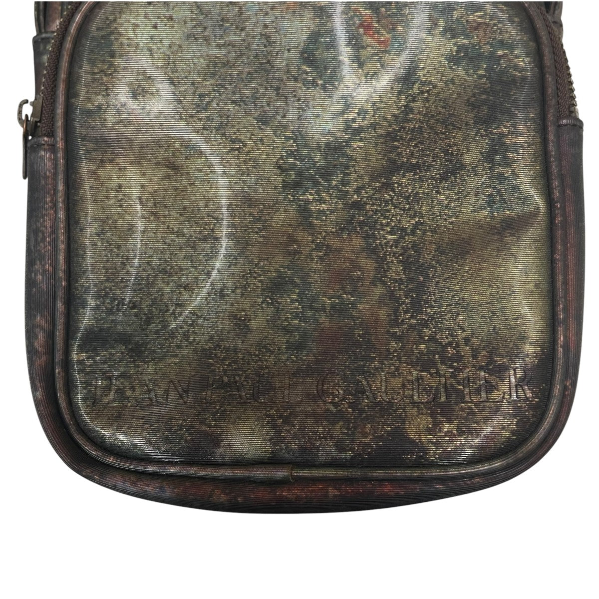 Jean Paul GAULTIER Vサイバーシリーズ転写プリント 玉虫色 ショルダーバッグ 古着・中古-7枚目のアイテム画像