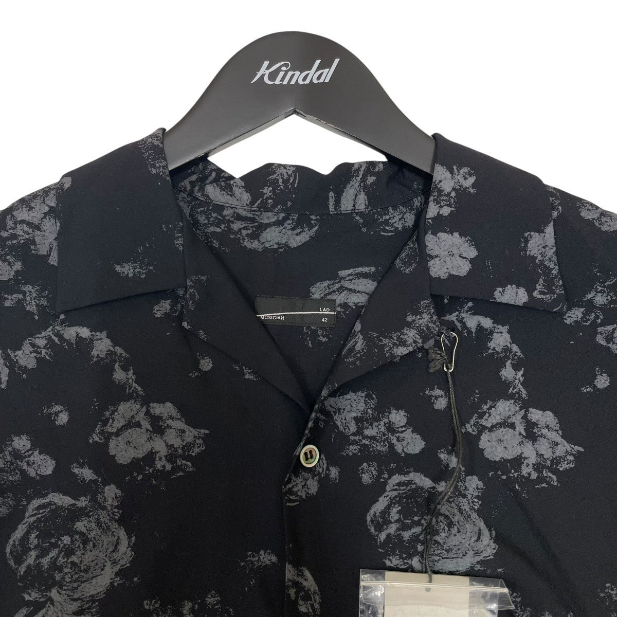 LAD MUSICIAN ROSE MIX OPEN COLLAR BIG SHIRT総柄シャツ2324 108 古着・中古-3枚目のアイテム画像