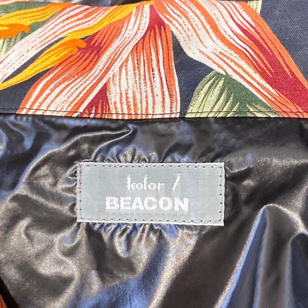 kolor／BEACON Hawaiian Switching Nylon Parkaナイロンパーカー21SBM-G01131 古着・中古-5枚目のアイテム画像