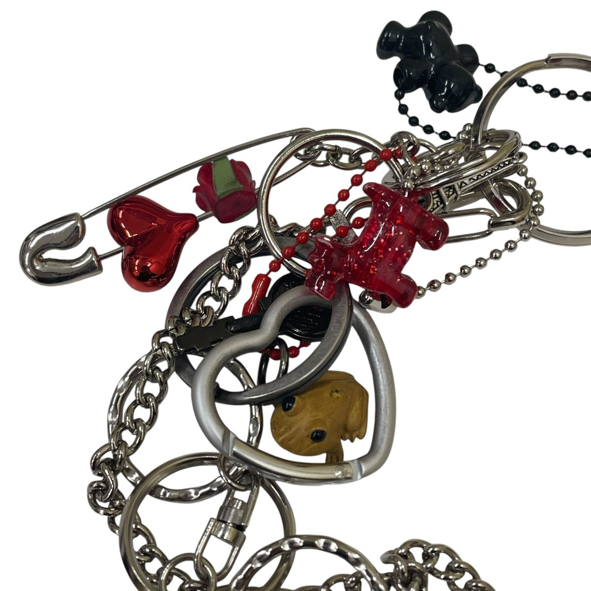 doublet 25AWKEY CHAINキーチェーン バッグチャーム 星 クマ ハート 古着・中古-5枚目のアイテム画像