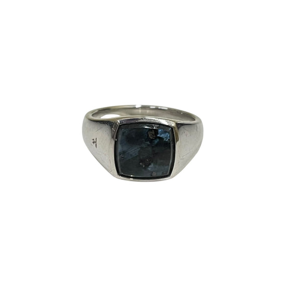 TOM WOOD(トムウッド) Kay Ring Larvikite LARVIKITEスクエアストーン 