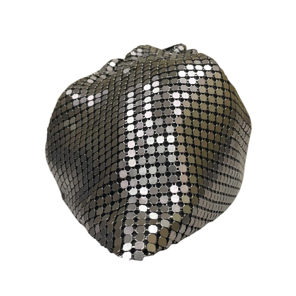 BIGOTRE PURSE METALシルバーメタル 巾着 ショルダーバッグ ハンドバッグ 古着・中古-3枚目のアイテム画像