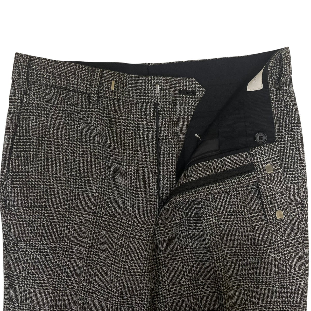 LITTLEBIG 20AWGlen-Check Flare Trousersチェック柄 ウールスラックスLB203 PT04 古着・中古-3枚目のアイテム画像