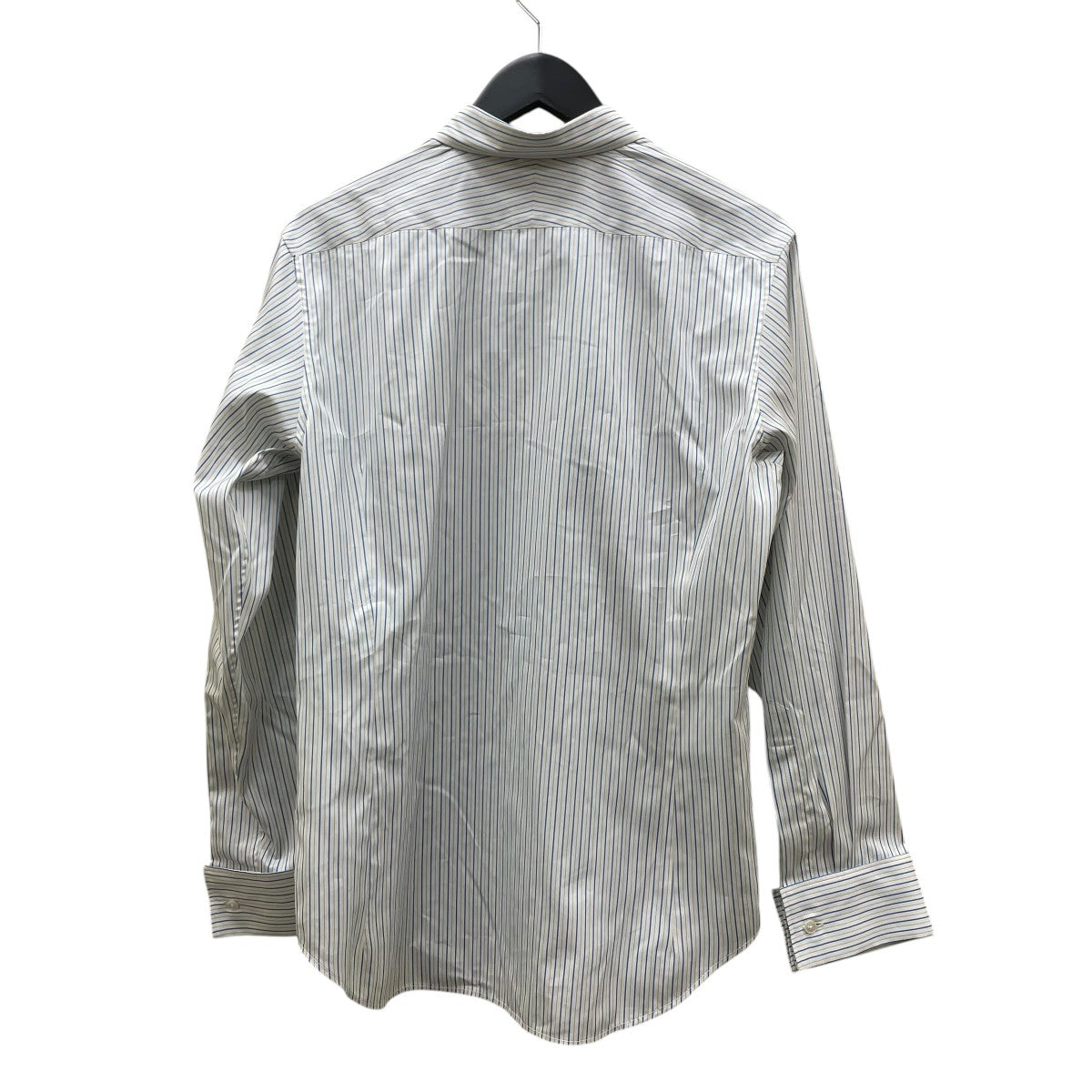 AURALEE COTTON SILK STRIPE DOUBLE-CUFF SHIRT長袖シャツA25AS04CS 古着・中古-2枚目のアイテム画像