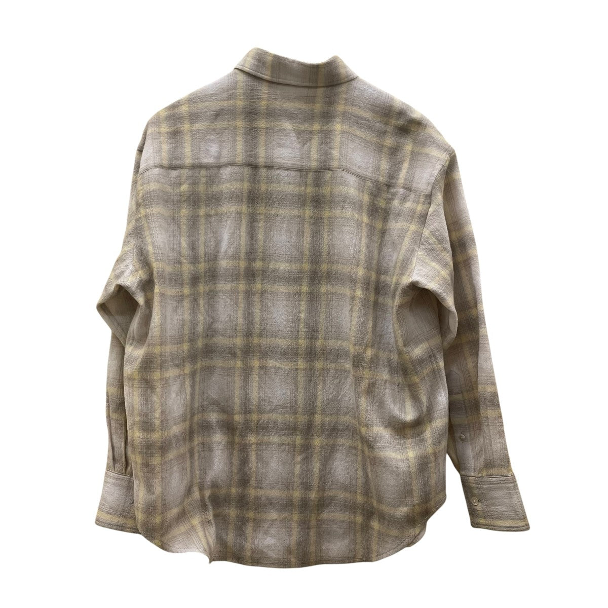 AIRY WOOL CHECK SHIRT長袖シャツA24AS02WN
