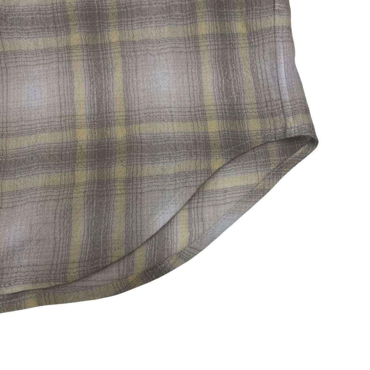 AIRY WOOL CHECK SHIRT長袖シャツA24AS02WN