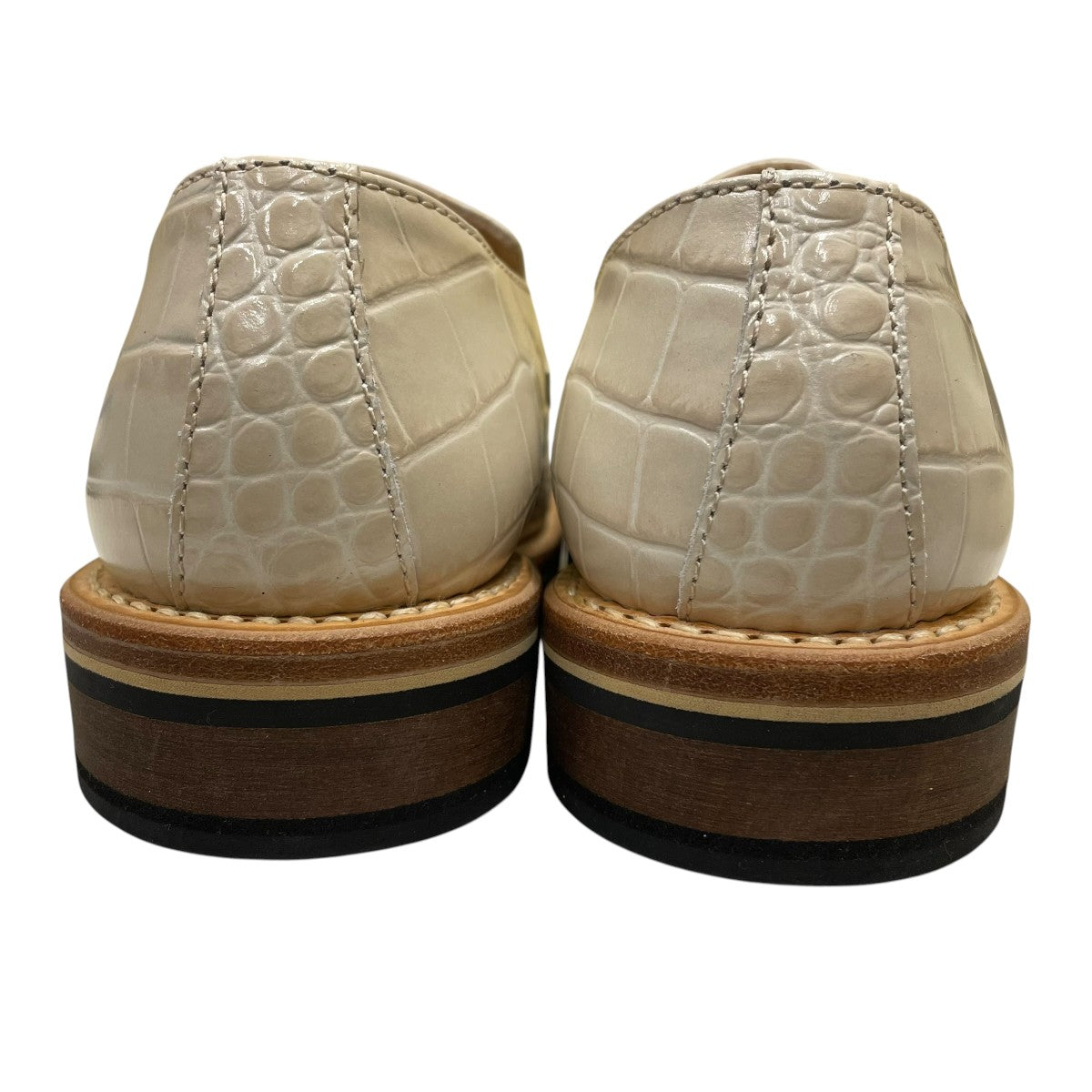 OUR LEGACY 24AWNAKANO SHOE Vanilla Croc Bull HideローファーA4247NVC 古着・中古-3枚目のアイテム画像