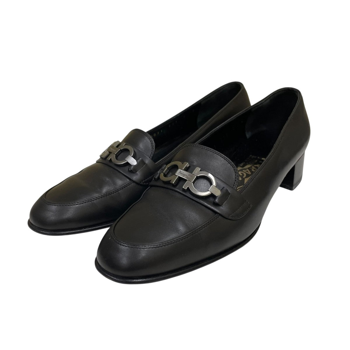 Salvatore Ferragamo ガンチーニローファーDS 79021 F31 古着・中古-1枚目のアイテム画像