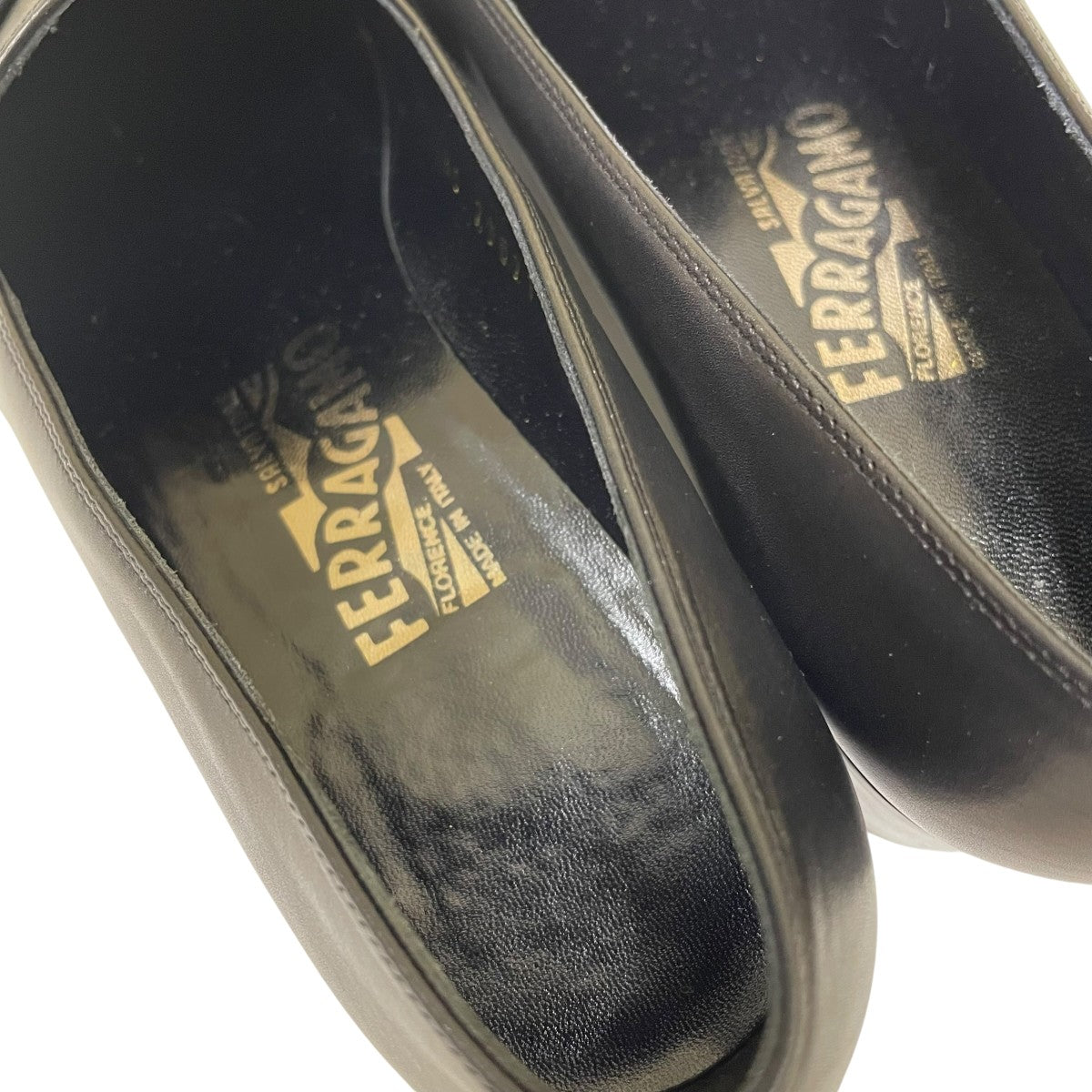 Salvatore Ferragamo ガンチーニローファーDS 79021 F31 古着・中古-5枚目のアイテム画像