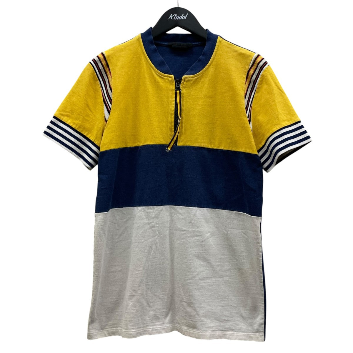 ALEXANDER McQUEEN サイクリングシャツ ハーフジップ 半袖カットソー 古着・中古-1枚目のアイテム画像
