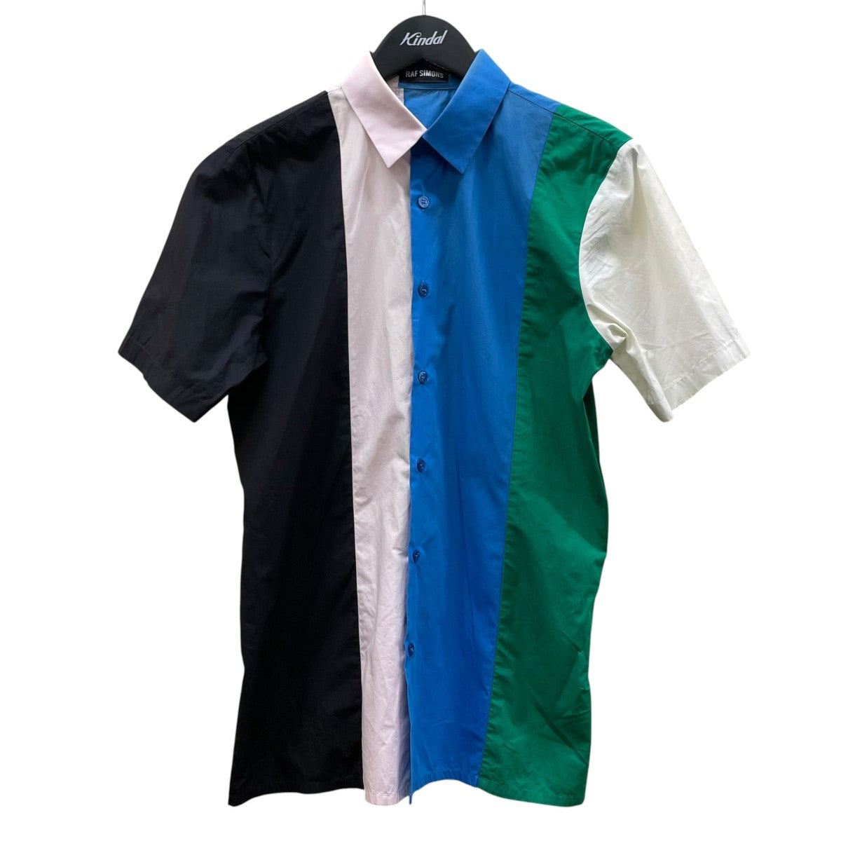 RAF SIMONS(ラフシモンズ) ストライプ柄 半袖シャツ コットンシャツ23