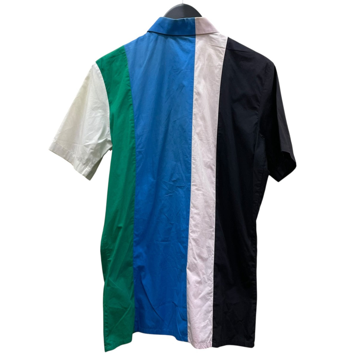 RAF SIMONS ストライプ柄 半袖シャツ コットンシャツ23 01 0095 414 古着・中古-2枚目のアイテム画像