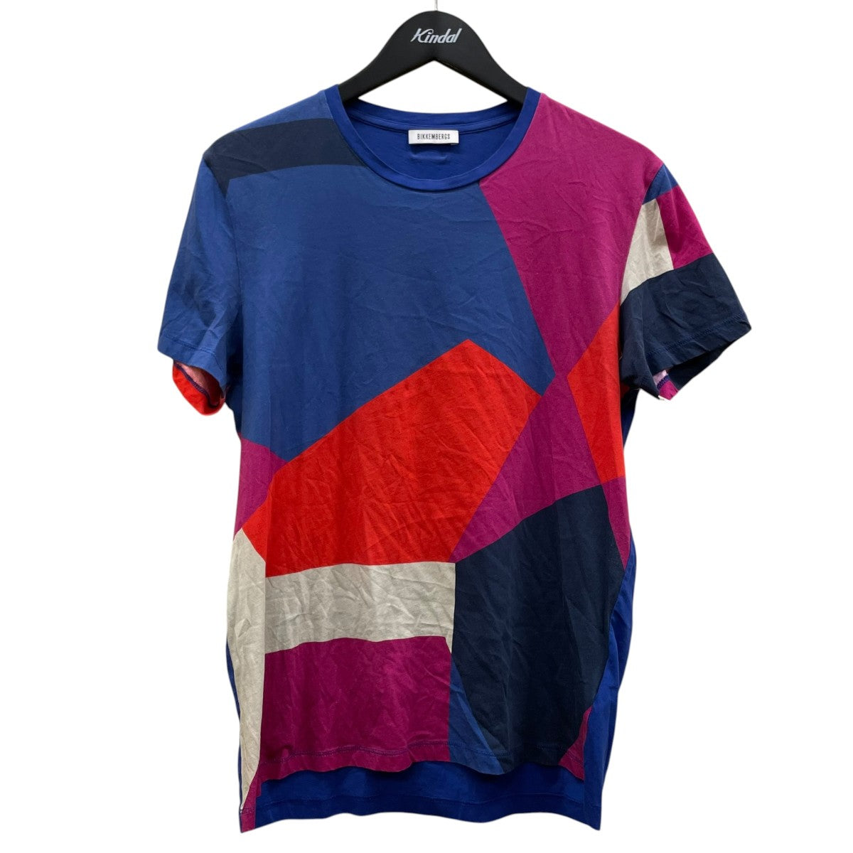 BIKKEMBERGS 総柄 幾何学 プリント 半袖Tシャツ コットンTシャツC 7 08S H2 M B150 0434 古着・中古-1枚目のアイテム画像