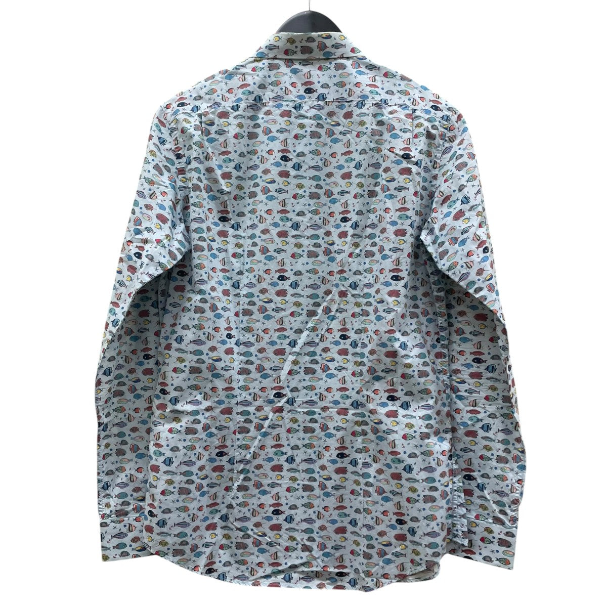 Paul Smith 魚 プリント 長袖シャツ コットンシャツPF WR 66378 古着・中古-2枚目のアイテム画像