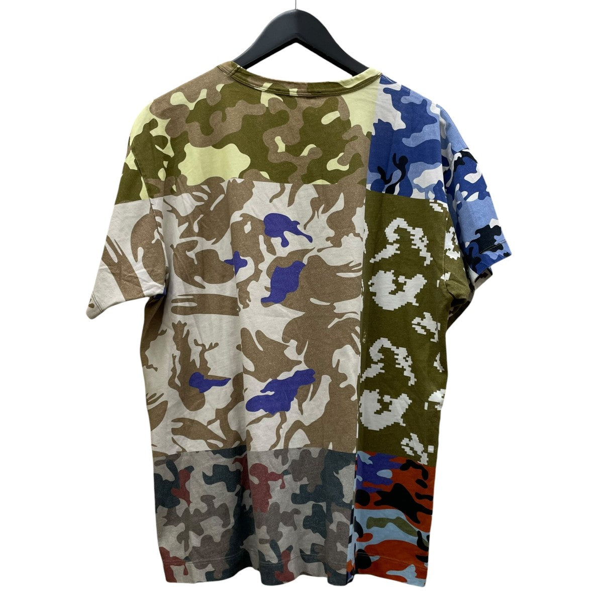 Gosha Rubchinskiy Patchwork Camouflage ／ Mosaic Tee総柄 迷彩柄 カモ柄 プリント 半袖Tシャツ コットンTシャツG013T001 古着・中古-2枚目のアイテム画像
