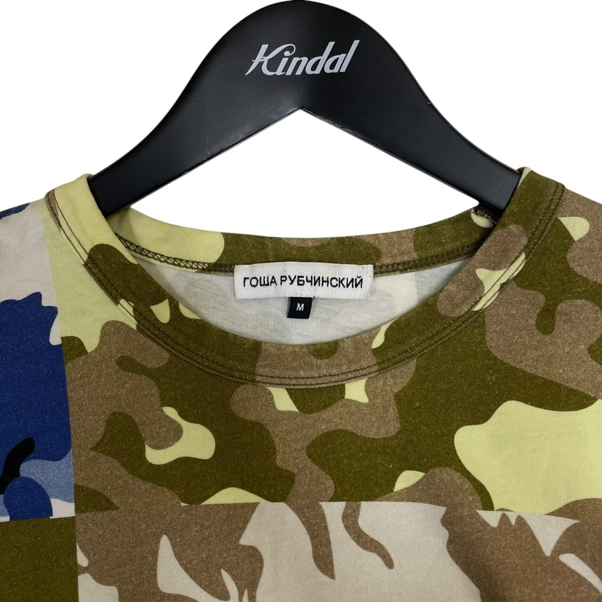 Gosha Rubchinskiy Patchwork Camouflage ／ Mosaic Tee総柄 迷彩柄 カモ柄 プリント 半袖Tシャツ コットンTシャツG013T001 古着・中古-3枚目のアイテム画像
