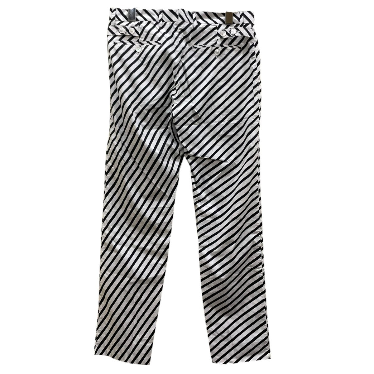 DOLCE ＆ GABBANA ストライプ柄 コットンパンツ ストレートパンツ717088 古着・中古-2枚目のアイテム画像