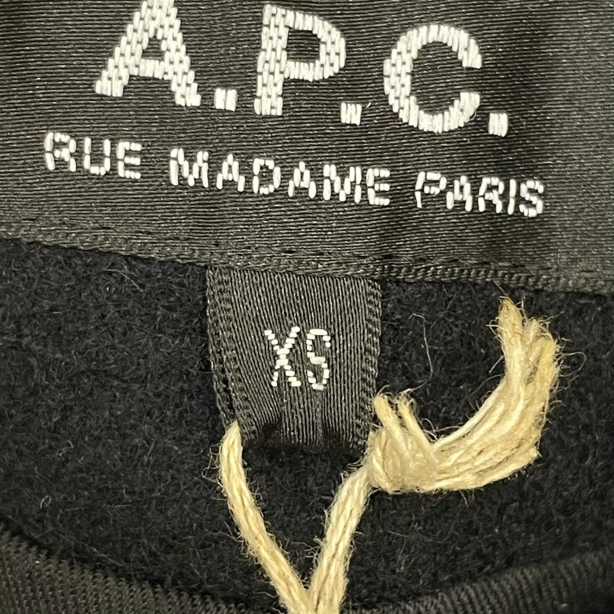 A．P．C． ステンカラーロングコート 丸襟コート23151-1-29271 古着・中古-5枚目のアイテム画像