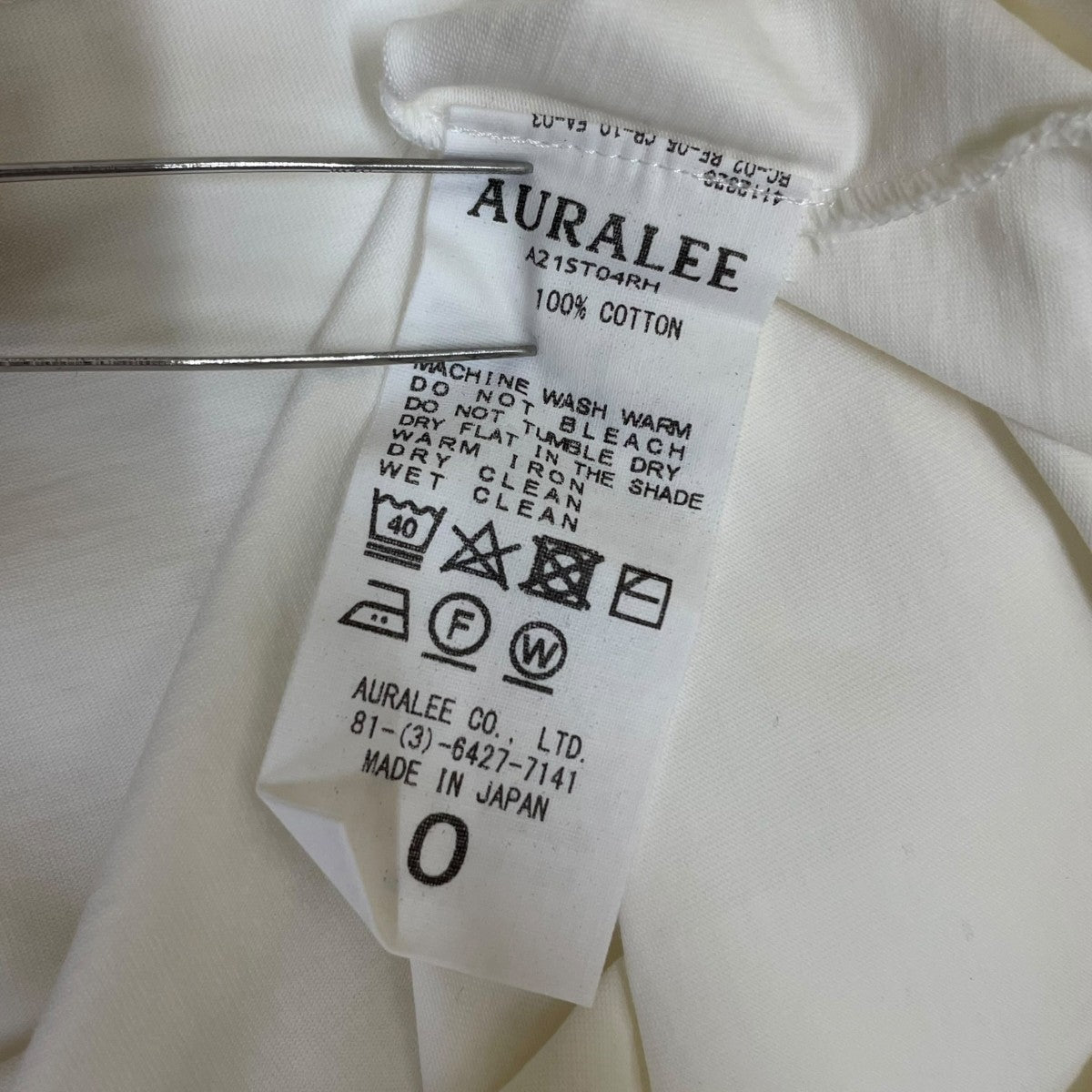 AURALEE×Ron Herman 無地 半袖Tシャツ コットンTシャツA21ST04RH 古着・中古-5枚目のアイテム画像