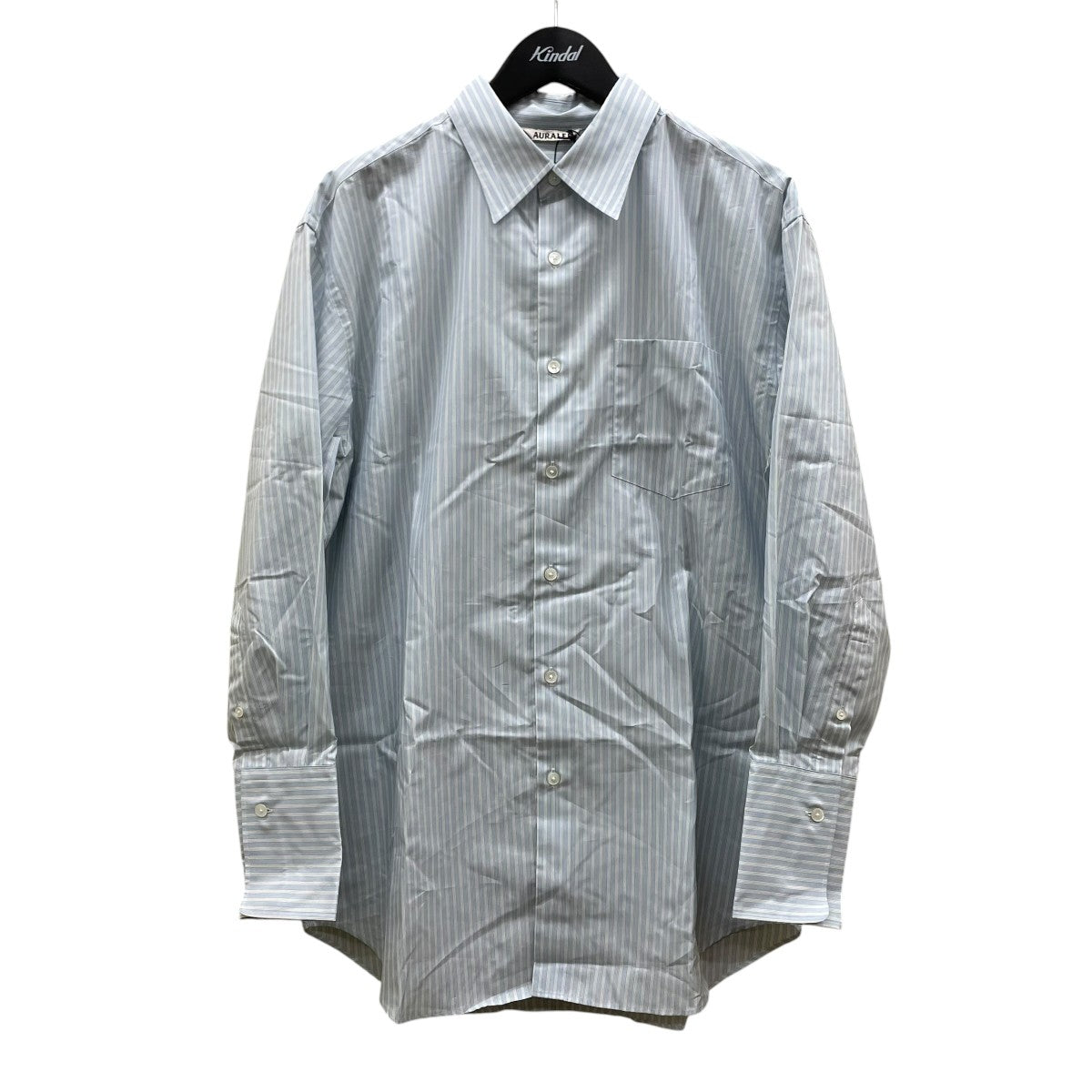FINX POLYESTER STRIPE SHIRT長袖シャツA23SS04PS