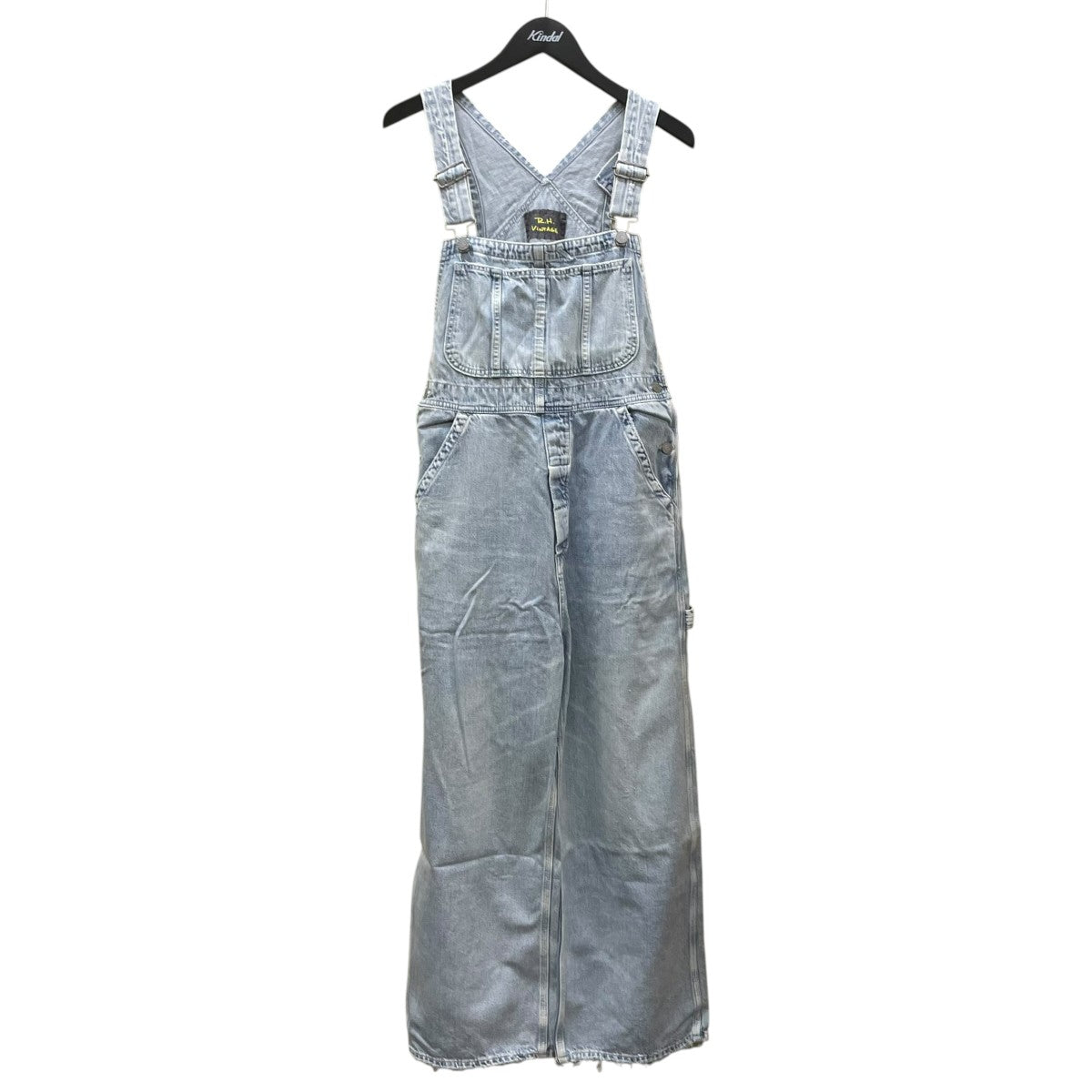 R．H．Vintage デニム生地 コットン オーバーオール3510300092 古着・中古-1枚目のアイテム画像