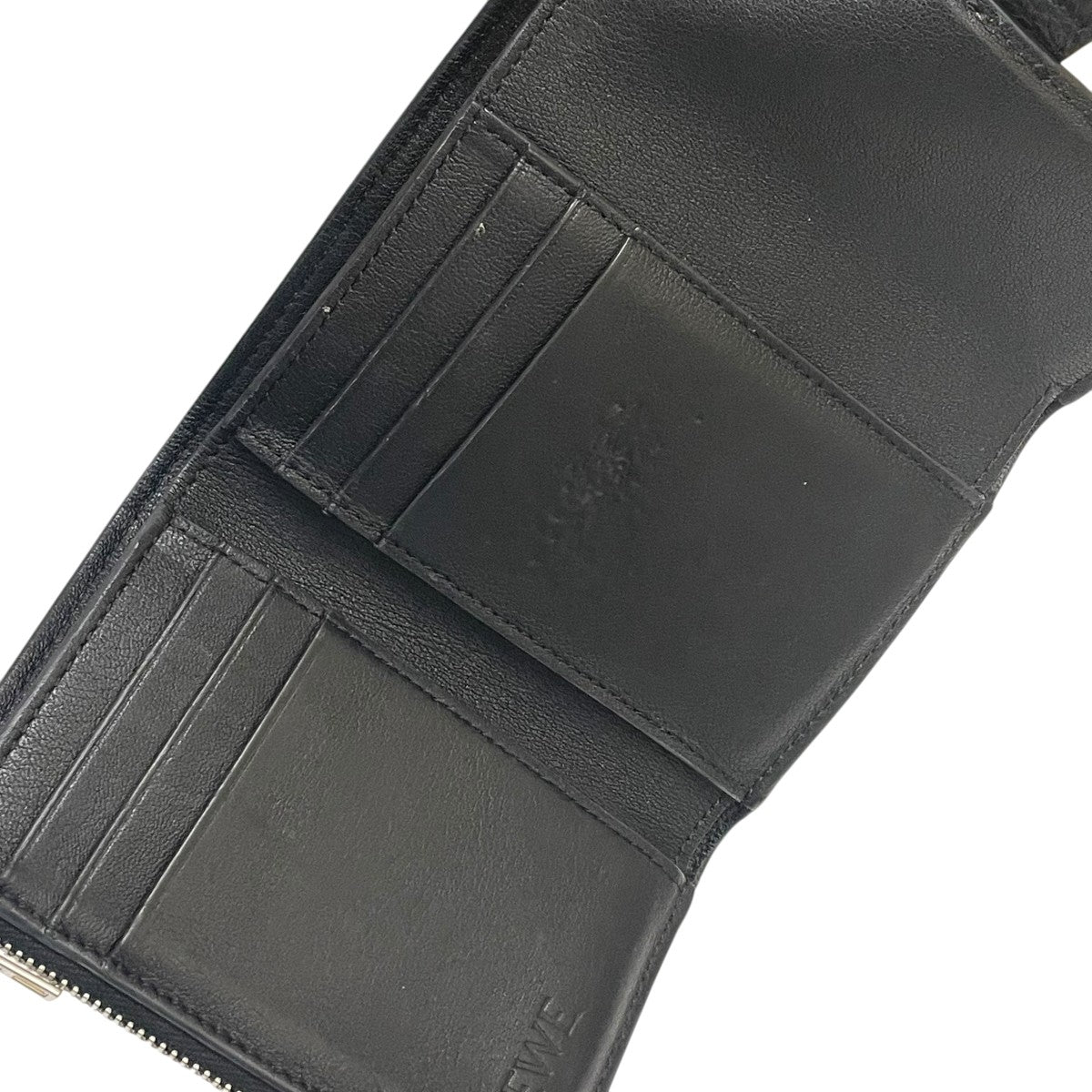 LOEWE(ロエベ) バーティカルウォレット3つ折り財布 262142 ブラック