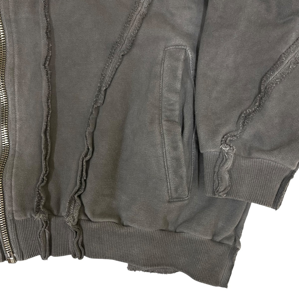 Gladiator Zip-up Hoodieウォッシュド加工 クロップド丈 スウェット ジップパーカー