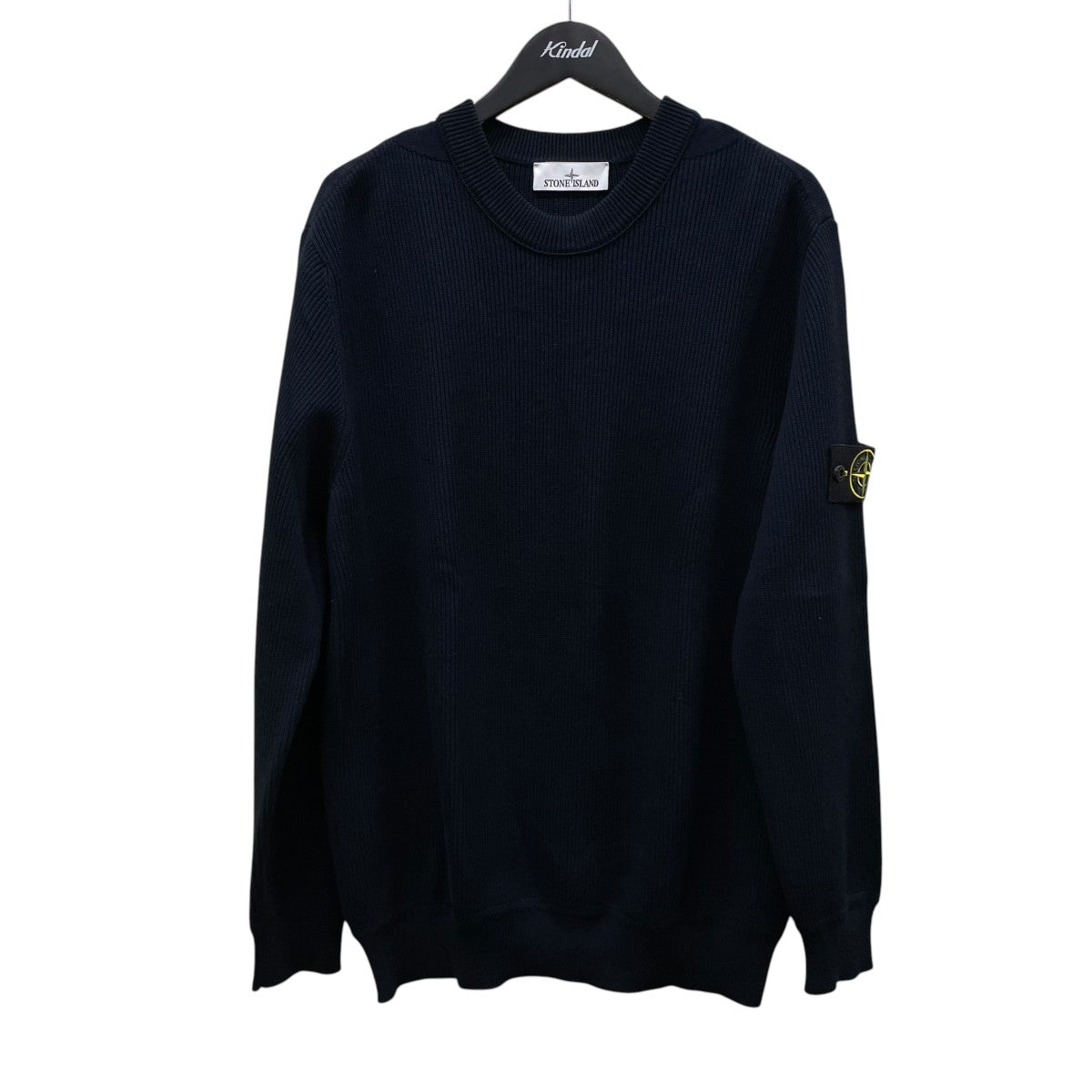 STONE ISLAND RIBBED SOFT ORGANIC COTTONクルーネックニットL1S155100154 S00D8 古着・中古-1枚目のアイテム画像