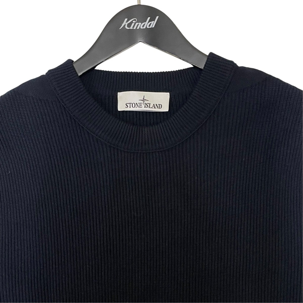 STONE ISLAND RIBBED SOFT ORGANIC COTTONクルーネックニットL1S155100154 S00D8 古着・中古-3枚目のアイテム画像