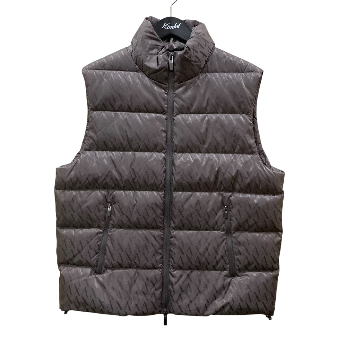 ARMANI EXCHANGE Sleeveless Top in Padded Jacquard NylonダウンベストXM001581 AF16628 古着・中古-1枚目のアイテム画像