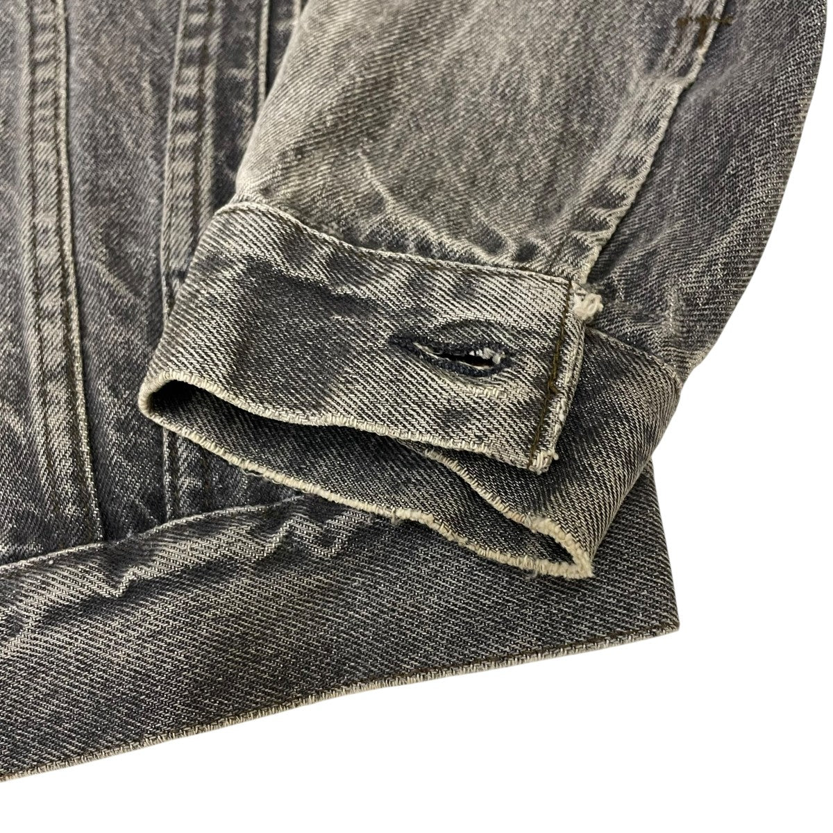 80s BLACK DENIM JACKET USA製 先染めデニムジャケット70306 0259