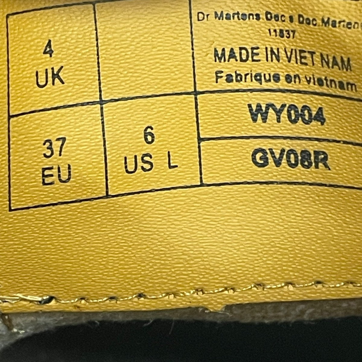 Dr．Martens レザーシューズWY004 古着・中古-6枚目のアイテム画像
