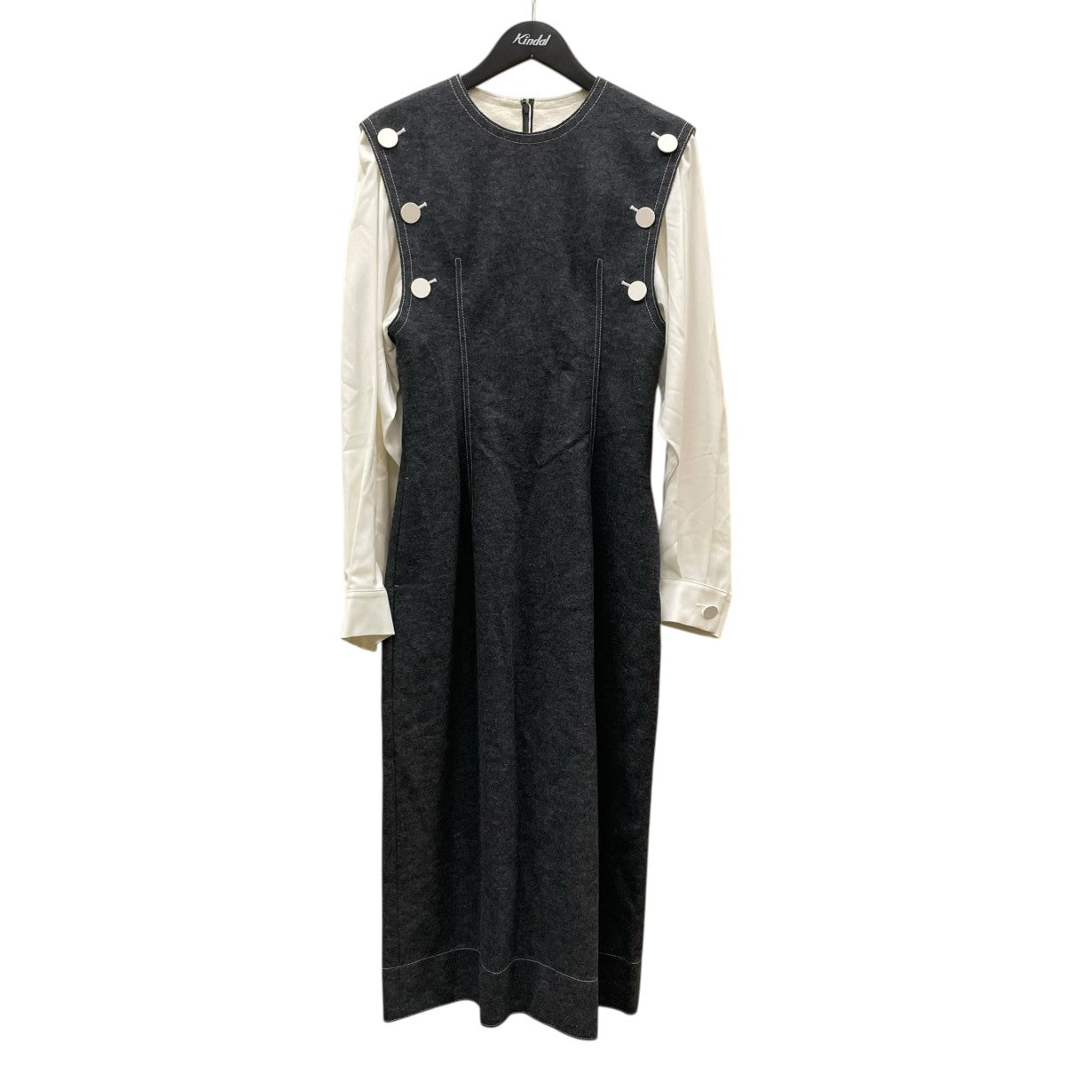 Wool Melton Jersey Dressワンピース23A65620