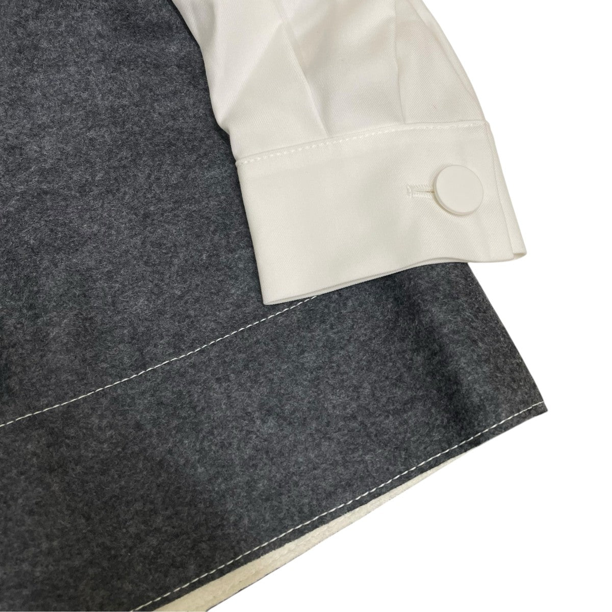 Wool Melton Jersey Dressワンピース23A65620