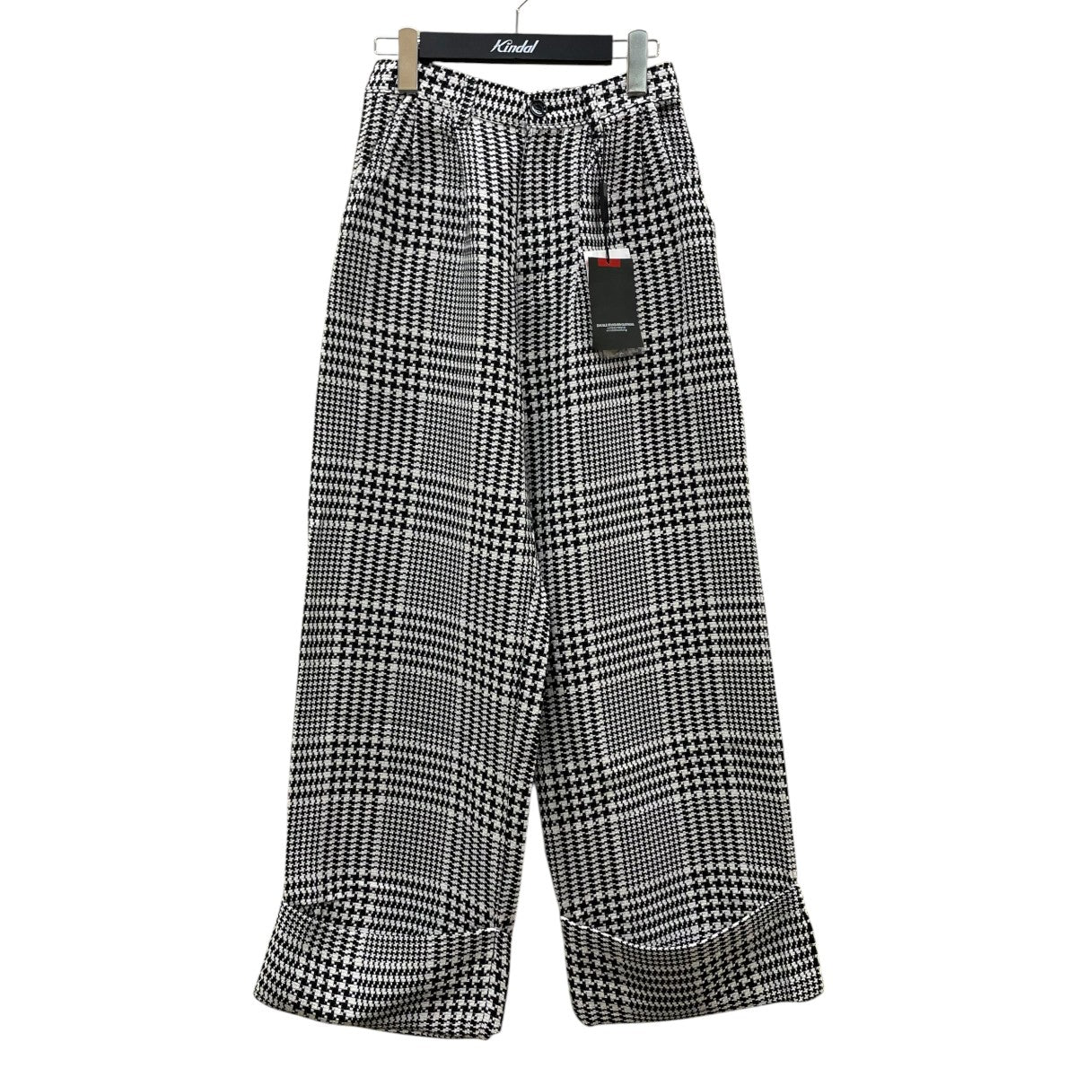 DOUBLE STANDARD CLOTHING リネンライクフィニッシュ ワイドパンツスラックス0206-080-181 古着・中古-1枚目のアイテム画像
