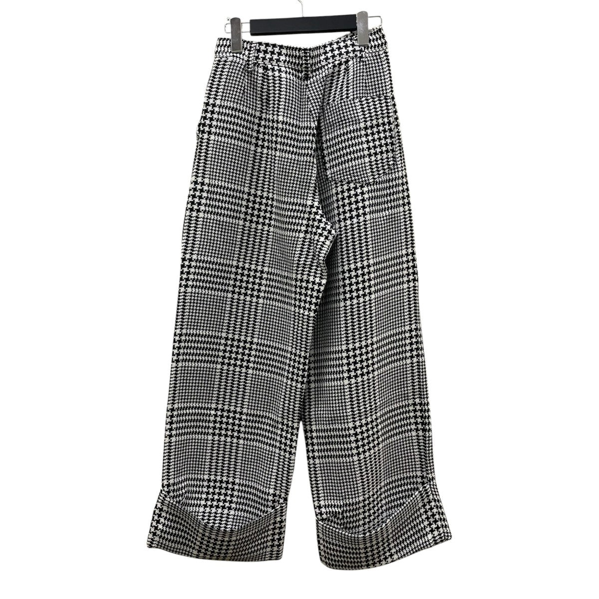 DOUBLE STANDARD CLOTHING リネンライクフィニッシュ ワイドパンツスラックス0206-080-181 古着・中古-2枚目のアイテム画像