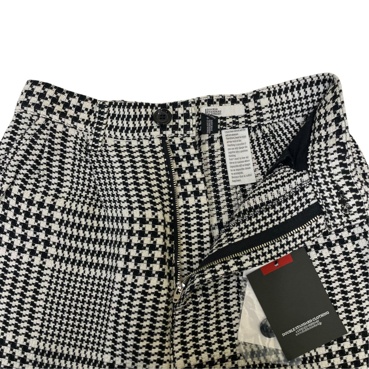 DOUBLE STANDARD CLOTHING リネンライクフィニッシュ ワイドパンツスラックス0206-080-181 古着・中古-3枚目のアイテム画像
