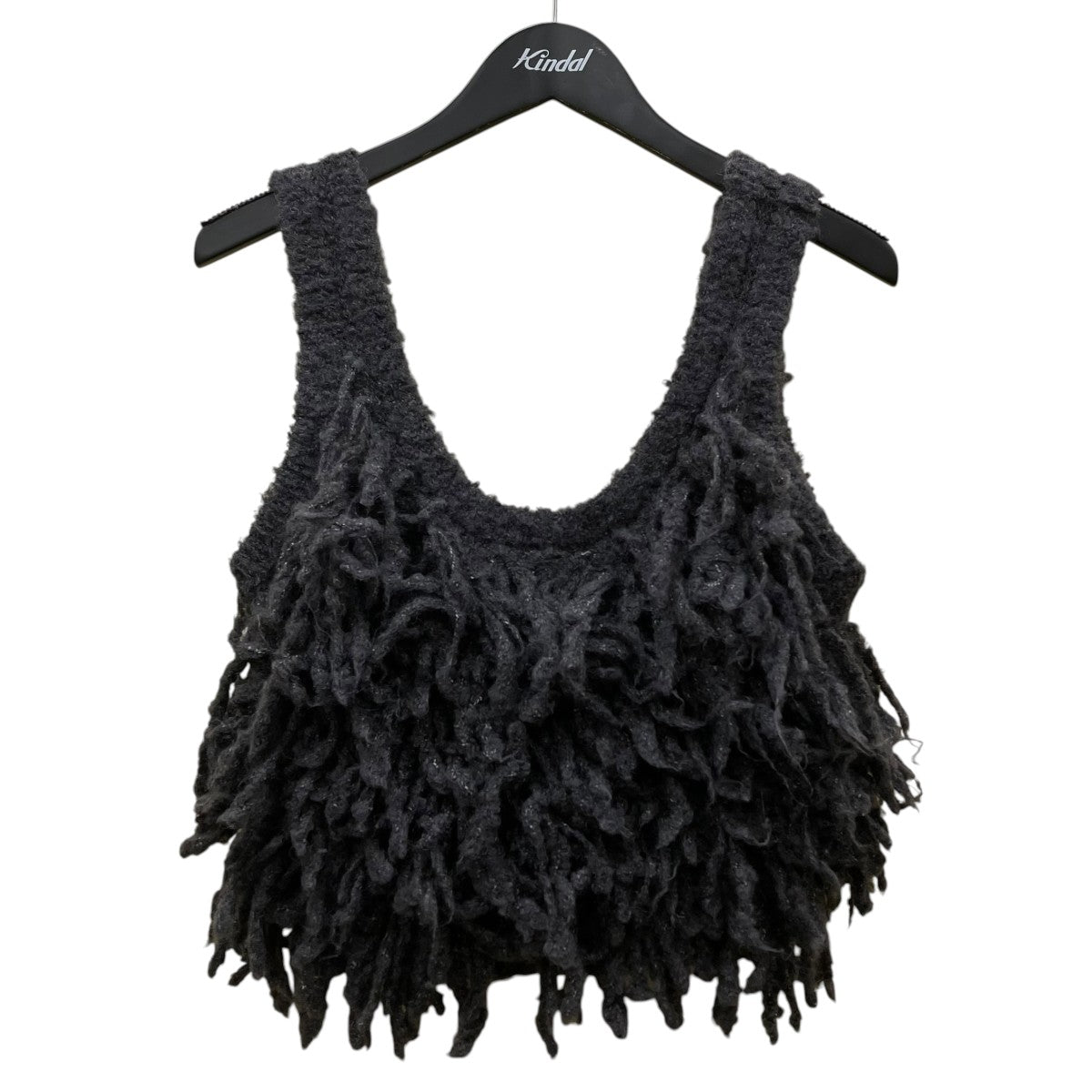 anuke 24AW Fringe Knit Bustier フリンジニットビスチェ 62420522 古着・中古-1枚目のアイテム画像