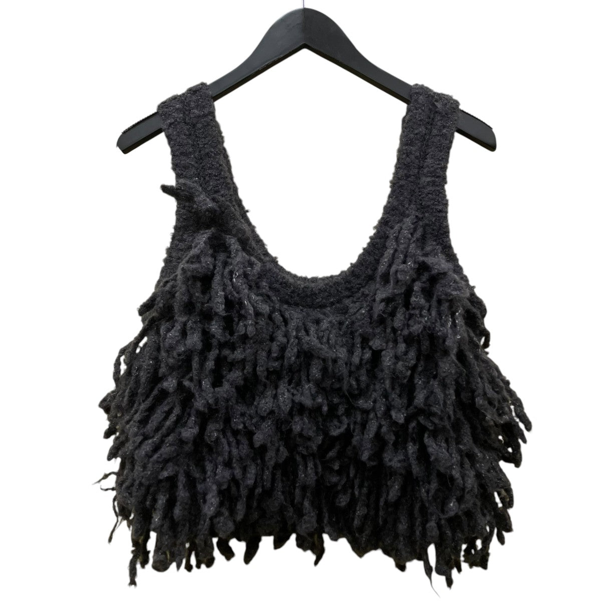 anuke 24AW Fringe Knit Bustier フリンジニットビスチェ 62420522 古着・中古-2枚目のアイテム画像