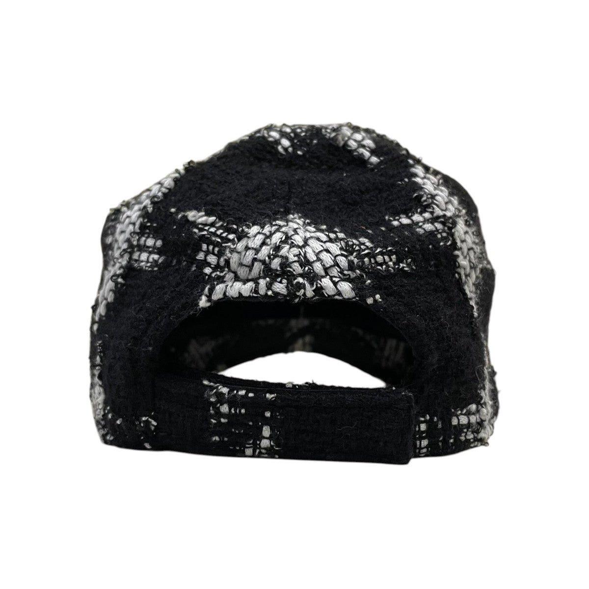 CHANEL ココマークツイードレザーロゴワッペン キャップ 古着・中古-3枚目のアイテム画像