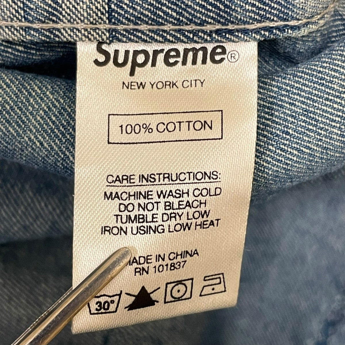 19AWDimensions Logo Denim Shirtデニムシャツ