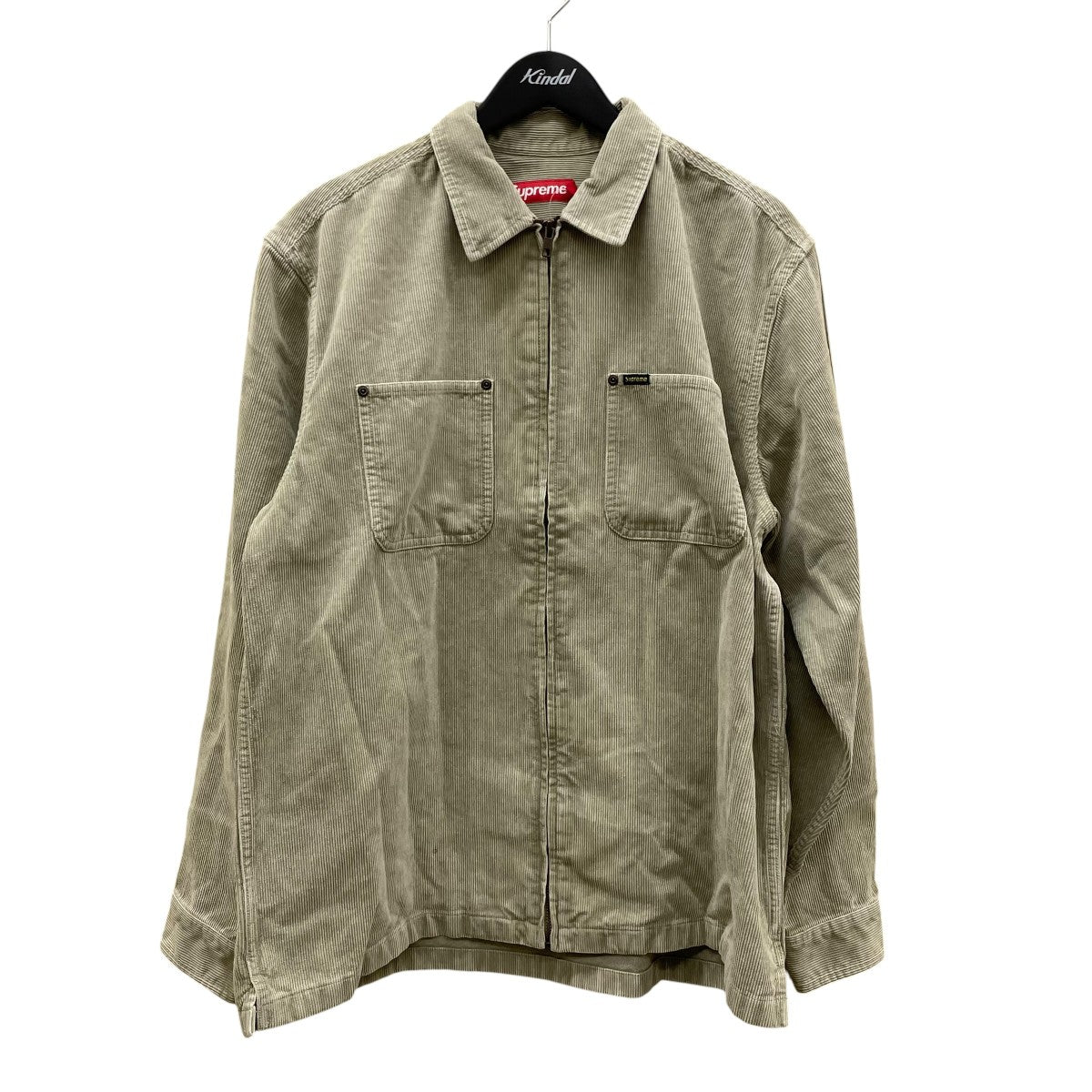 24SSWashed Corduroy Zip Up shirtコーデュロイジャケット