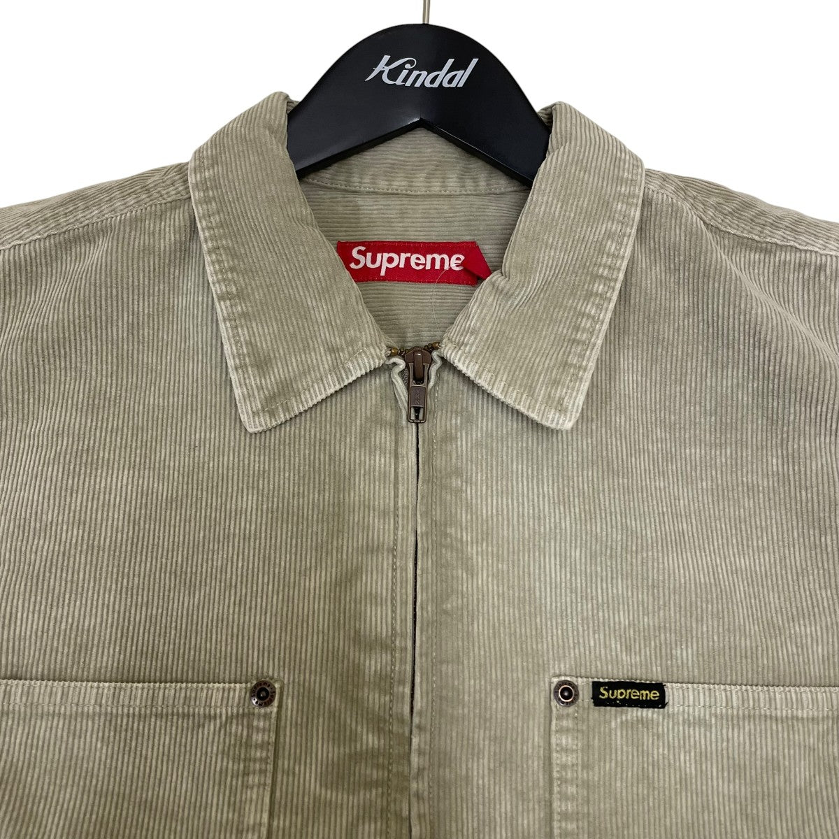 24SSWashed Corduroy Zip Up shirtコーデュロイジャケット