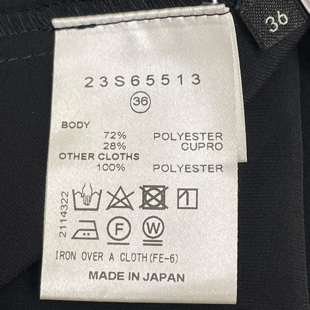 切替デザイン シアー半袖シャツワンピース23S56513