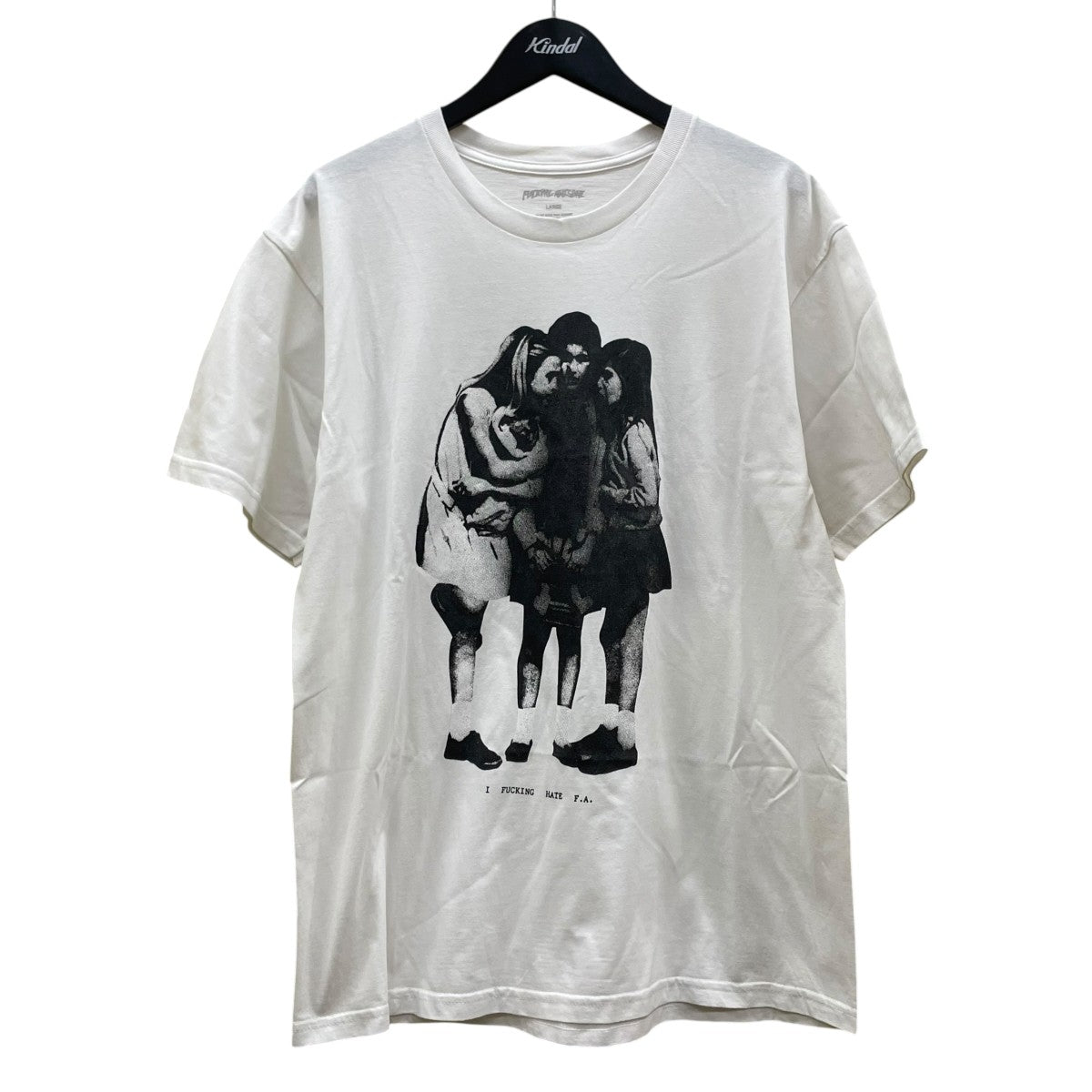 Hate FA Teeグラフィックプリント 半袖Tシャツ コットンTシャツ