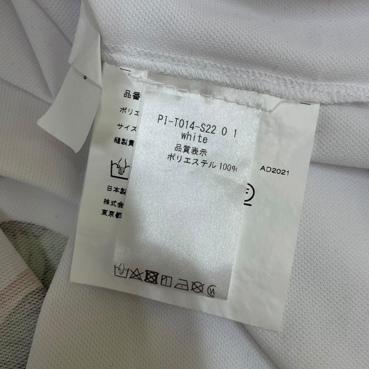 薔薇 グラフィックプリント ポリエステル 半袖TシャツPI-T014